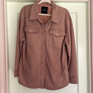 Bagatelle shirt jacket size large. EUC. 2 chest pockets, 2 side pockets.